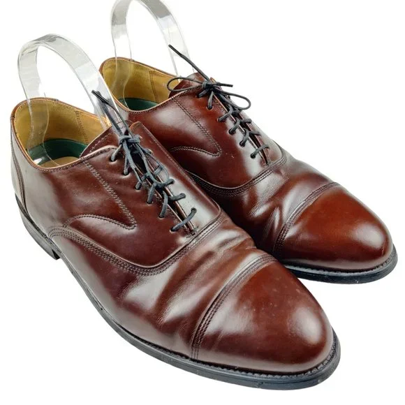 HANOVER MASTERFLEX MEN\'S  OXFORD TIE-UP BROWN ALL LEATHER  SIZE 10.5 Hanover Vintage Shoes for Men for sale | eBay main image 2